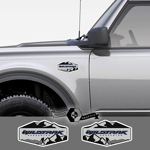 Sasquatch Mountain Embleem Vinyl Decal voor Musclecar Bronco Wildtrak