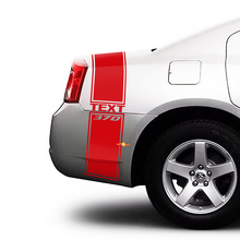 Custom Text 370 Strepen Zijpaneel Kofferbak Vinyl Decal Sticker voor Dodge Charger 2009-2015_2