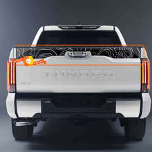 Topografische Kaart Motorkap Achterklep en Zijbed Vinyl Decal Kit voor Toyota Tundra XK70 2021+_2