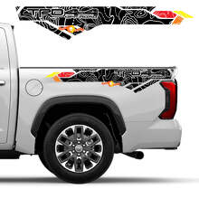 Topografische Kaart Motorkap Kofferbak Achterklep Vinyl Decal Sticker Kit voor Toyota Tundra XK70 2021+_3