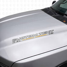 7.3L Turbo Diesel V8 Omtrekletters Motorkap Vinylsticker voor Musclecar truck_3