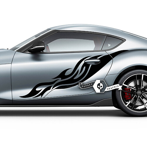 Toyota Supra MKV A90 A91 Deuren Side Tribal Racing Graphics Decals Stickers
