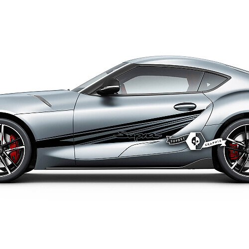 Toyota Supra MKV A90 A91 Deuren Zijlijnen Strepen Racing Graphics Decals Stickers
