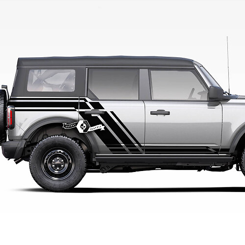 Paar deuren zijdeuren - Rocker Panel Graphics Splash Decals Stickers voor Ford Bronco 20212022 2023
