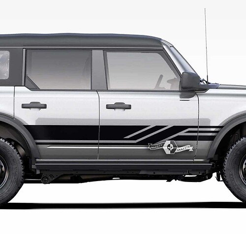 Paar deuren Side Stripes Decals Lines Stickers voor Musclecar horse 2021 2022 2023
