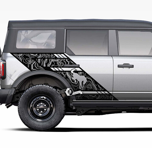 Deuren zijde Fender Ford Bronco Logo Graphics Splash Decals Stickers Bed Fender
