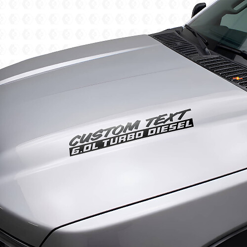 6.0L Turbo Diesel Motorkap Vinyl Decal Kit Voor Musclecar F250 F350