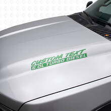6.0L Turbo Diesel Motorkap Vinyl Decal Kit Voor Musclecar F250 F350_3