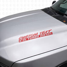 6.0L Turbo Diesel Motorkap Vinyl Decal Kit Voor Musclecar F250 F350_4
