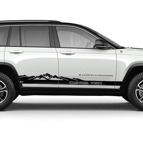 Aangepast Vinyl Decal Kit met Zijstrepen voor Jeep Grand Cherokee