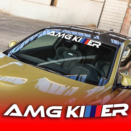 AMG Killer M-Style Voorruit Vinyl Decal Sticker voor BMW M5