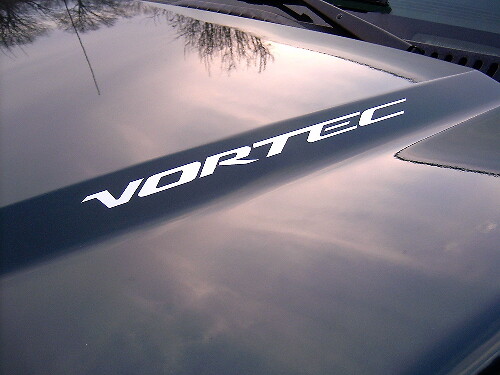 Vortec-letters Motorkap Vinyl Sticker voor Chevrolet Silverado
