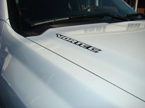 2 VORTEC Motorkap Decal Stickers voor Chevy Silverado GMC Sierra Avalanche