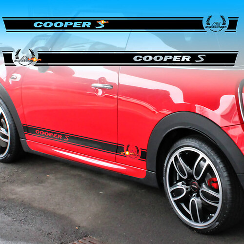 AC Schnitzer Outline Strepen Zij Vinyl Decal Sticker voor MINI Cooper