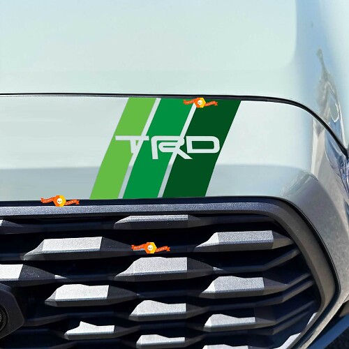 TRD Stijl Motorkaprooster Retro Strepen Sticker voor Toyota Tacoma 2016-2023