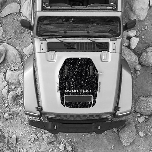 Kap voor 2021 2022 2023 Jeep Mountains Wrangler Logo Rubicon Sticker Graphics Vinyl SupDec Design
