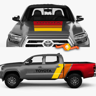 2 side Old school Toyota Tacoma graphics vinyl stickers stickers kit
