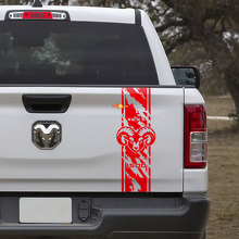 Hemi Versleten Stijl Stripe Achterklep Vinyl Decal Sticker voor Dodge Ram 1500_3
