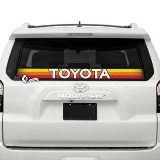 Toyota Windscherm Achterruit SunSet TriColor Vinyl Logo Decals Stickers voor Toyo
