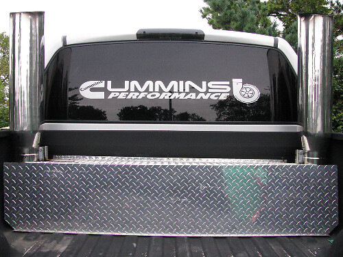 Cummins Performance achterruit vinyl sticker voor Dodge Ram trucks
