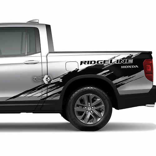 Modderspatten zijvinylstickers set voor Honda Ridgeline 2023