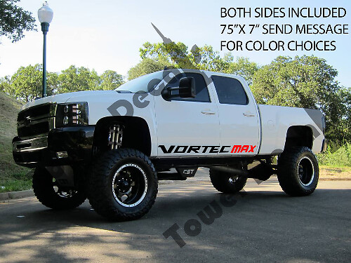 Vortec Max Vinyl Decal Kit voor Zijkant Deur voor Chevy Silverado GMC Sierra