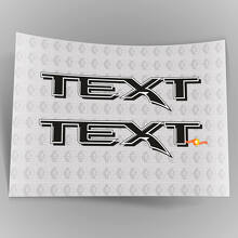Aangepaste tekst Gen 3-stijl nachtkast vinyl sticker set voor musclecar truck power truck_2