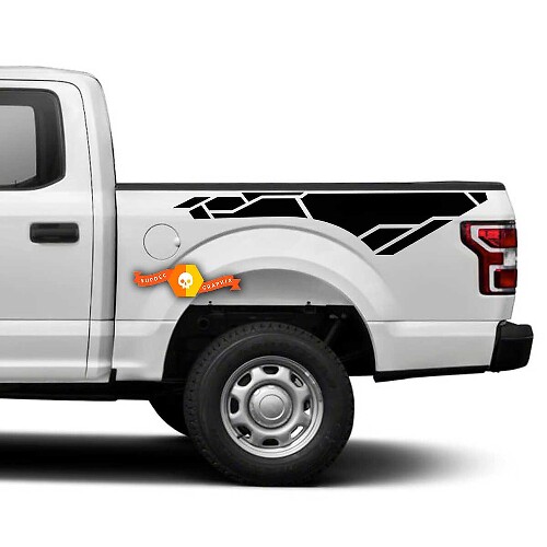 Paar Side Stripe Bed Decals Graphics Vinyl Sticker voor Musclecar truck truck
