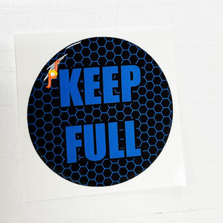 Keep Full Honeycomb Yellow Fuel Door Insert emblem koepelvormige sticker voor Challenger Dodge
