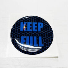 Keep Full Honeycomb Yellow Fuel Door Insert emblem koepelvormige sticker voor Challenger Dodge
 2