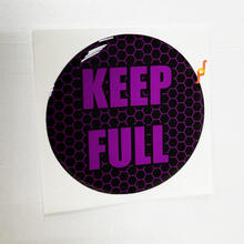 Houd volledige honingraat Lime Purpure deur invoegen embleem koepelvormige sticker sticker voor Challenger Dodge
 2