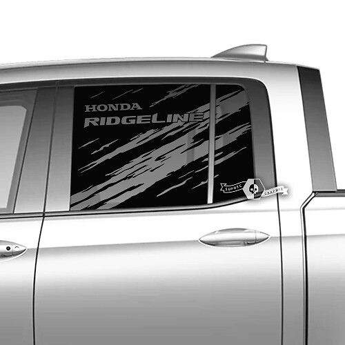 Paar Honda Ridgeline Mountains Vinyl Window Doors Mud Decal Sticker Graphics
