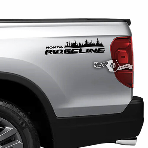 Ridgeline Forest Style Achter Zij Vinyl Decal Kit voor Honda Ridgeline 2023