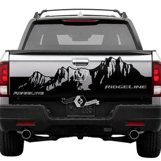 Achter Honda Ridgeline Mountains Logo Vinyl Achterklep Decal Sticker Graphics
