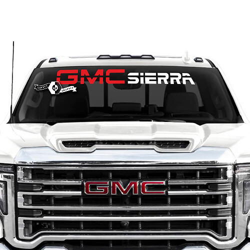 GMC Sierra Voorruitbanner Vinylsticker voor Sierra 2500HD 2022