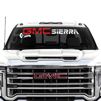 Voorruit GMC Sierra 2500HD 2022 Vinyl Stripes Decal Stickers voor GMC Sierra Graphics 2 kleuren

