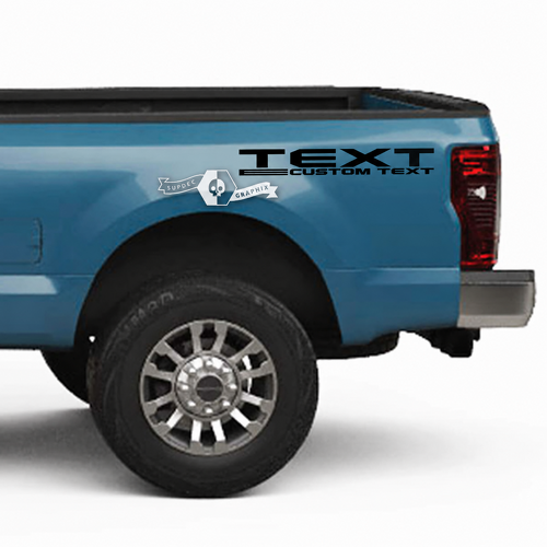 Paar Musclecar Super Duty 2023 Logo Bed Fender Decals Zijstickers Graphics Vinyl
