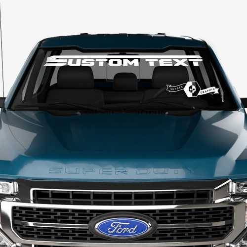 Voorruit Musclecar Super Duty 2023 Retro Decals Stickers Graphics Vinyl
