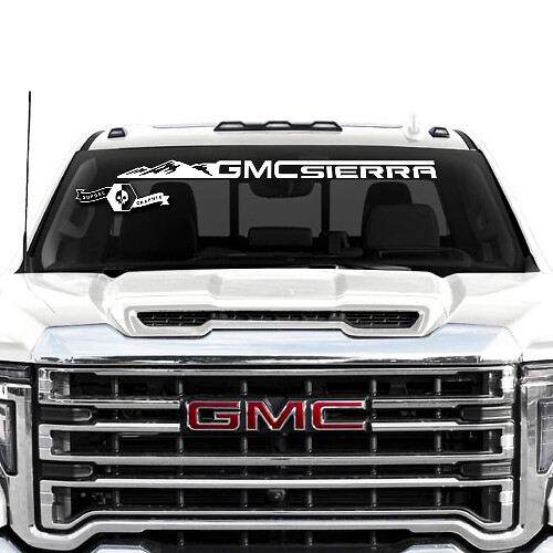 Mountain Windshield Banner Vinyl Sticker voor GMC Sierra 2500HD