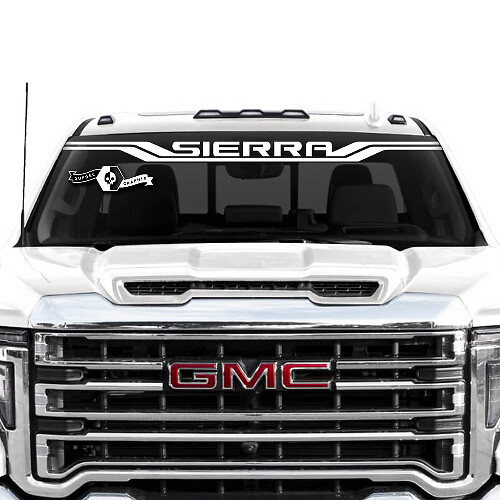 Sierra Voorruitrand Vinyl Sticker voor GMC Sierra
