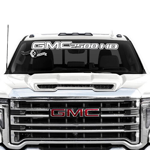 GMC Sierra 2500HD Voorruit Banner Vinyl Decal Sticker