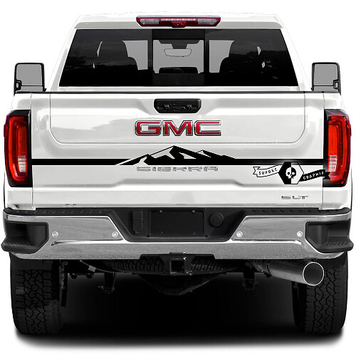 Mountain Style Stripe Achterklep Vinyl Decal Voor GMC Sierra 2500HD 2022-23