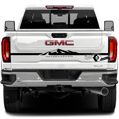 Mountain Style Stripe Achterklep Vinyl Decal Voor GMC Sierra 2500HD 2022-23