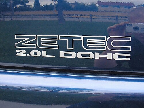 Zetec 2.0L DOHC Zij Vinyl Decal Set voor Musclecar Escort ZX2 1997-2002