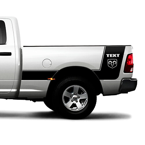 Hemi Logo Custom Strepen Zijvinyl Decal Sticker voor Dodge Ram 1500