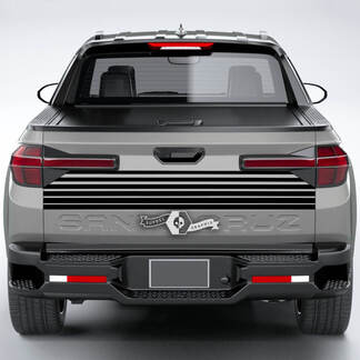 Achterlijnen vinyl achterklep sticker sticker graphics passend voor Hyundai Santa Cruz 2023
