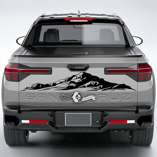 Achterklep Vinyl Sticker Mountain voor Hyundai Santa Cruz