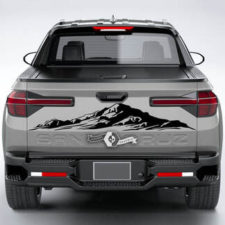 Achter Honda Ridgeline Santa Cruz 2023 bergen vinyl achterklep sticker sticker graphics
