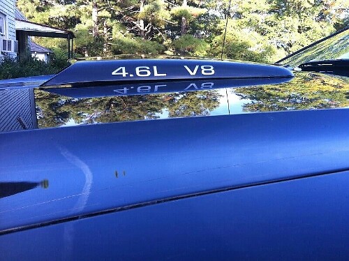 4.6L V8 Motorkap Scoops Stickers Set voor Musclecar Musclecarmodel