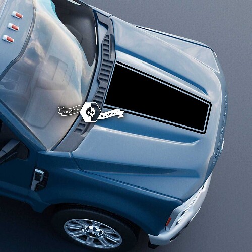 Motorkap Bovenste Logo Trim Stickers voor Musclecar Super Duty 13466